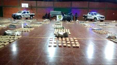 La Policía de Misiones secuestró más de 1.200 kilos de marihuana en Puerto Leoni marihuana