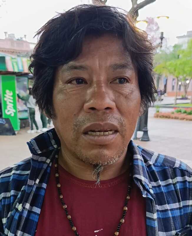 Reclamo Mbya: “Les ofrecimos una reunión con Héctor Llera pero las comunidades no aceptaron” 2 El mburuvichá Hilario Moreira, de Tekoa Tapé Mirĩ, comentó las diferentes demandas.