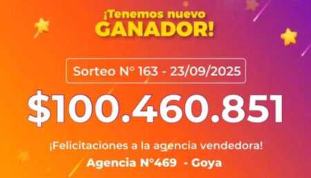 Un apostador de Goya ganó más de $100 millones en la Quiniela Poceada Correntina quiniela