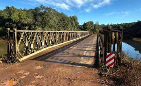 Se normalizó el tránsito en el paso provisorio del arroyo Pindaytí puente - 1