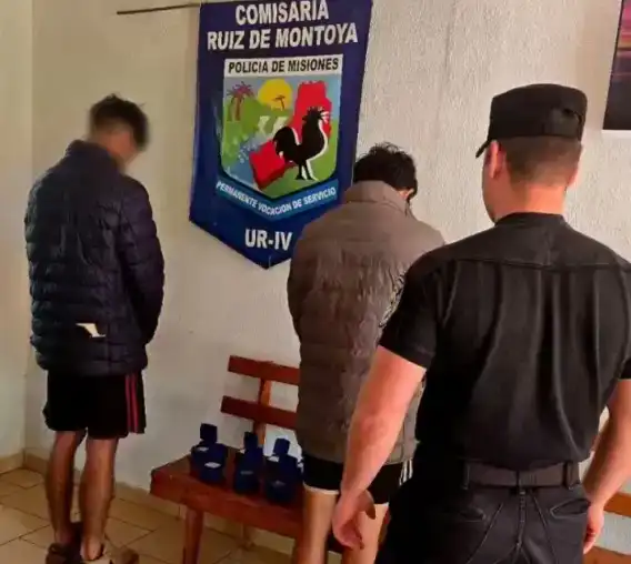 Ruiz de Montoya: dos hermanos cayeron presos por robar tomacorrientes y cables de una plaza Ruiz Montoya cables