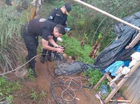 Dos malvivientes detenidos por vandalizar la red eléctrica y dejar sin luz a parte de San Ignacio san ignacio cables