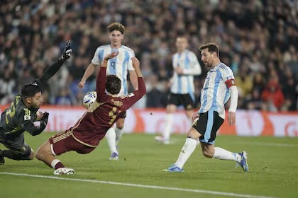 En el partido “despedida” de Messi, Argentina goleó 3 a 0 a Venezuela selección argentina