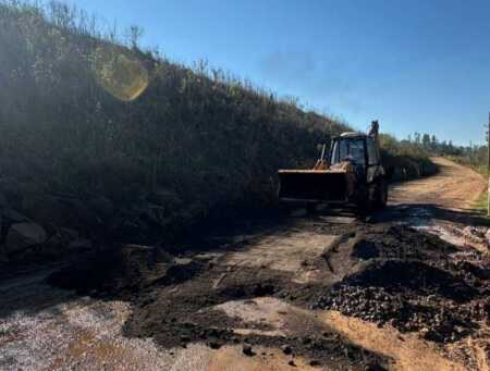 Interrupción del tránsito en el paso provisorio del arroyo Pindaytí transito