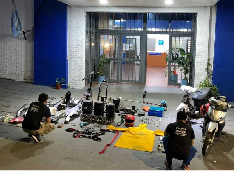 Descubren guarida de barretero en Posadas y secuestran motos y objetos robados POSADAS