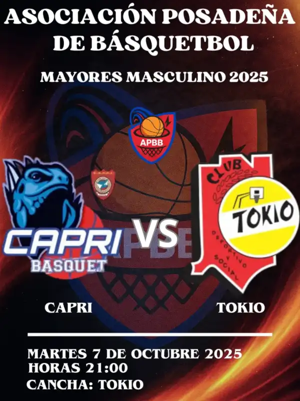 Básquet: CAPRI y Tokio abren la séptima del Apertura posadeño 2 1759849812983 - 1