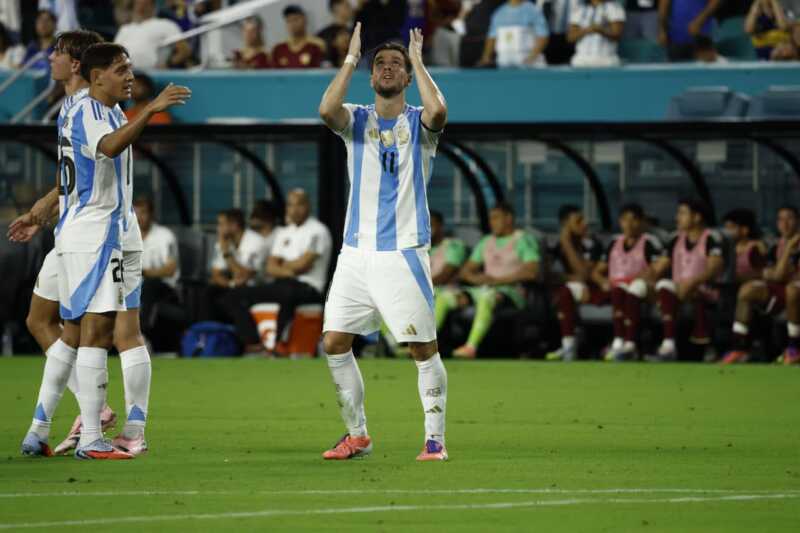 Sin Messi, Argentina venció 1-0 a Venezuela en un amistoso en Miami 1 Argentina