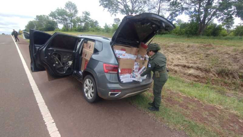 Incautaron cargamento de cigarrillos ilegales valuado en casi $69 millones en Gobernador Roca 2 Cargamento