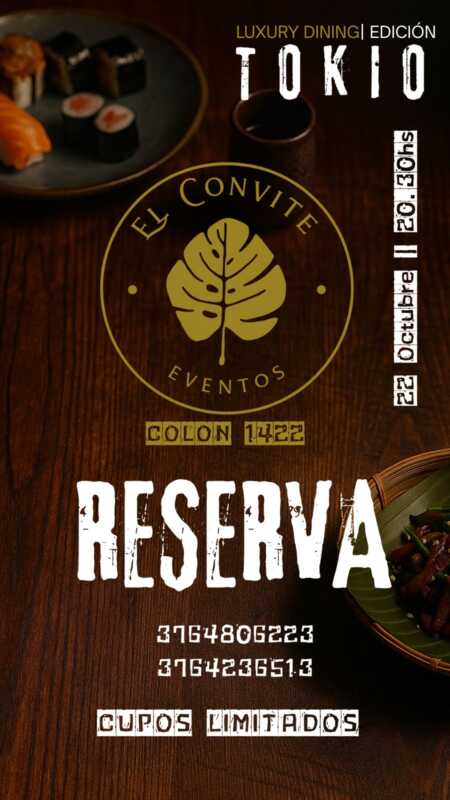El Convite presenta Luxury Dining Tokio: sushi, arte y experiencia sensorial en Posadas 6 El Convite salon de eventos 13 - 5