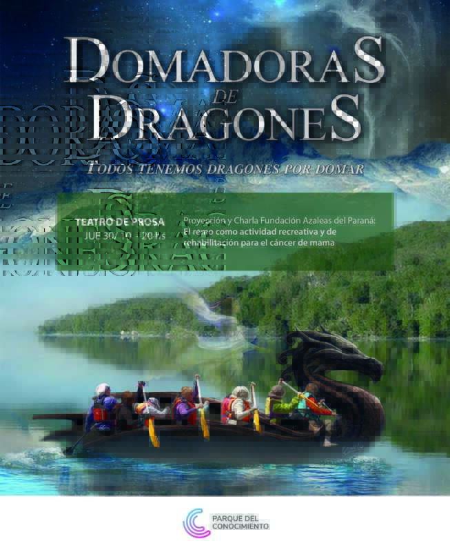 El Mes Rosa culmina con la proyección del documental Domadoras de dragones en el Teatro de Prosa 3 Flyer Domadoras A - 2