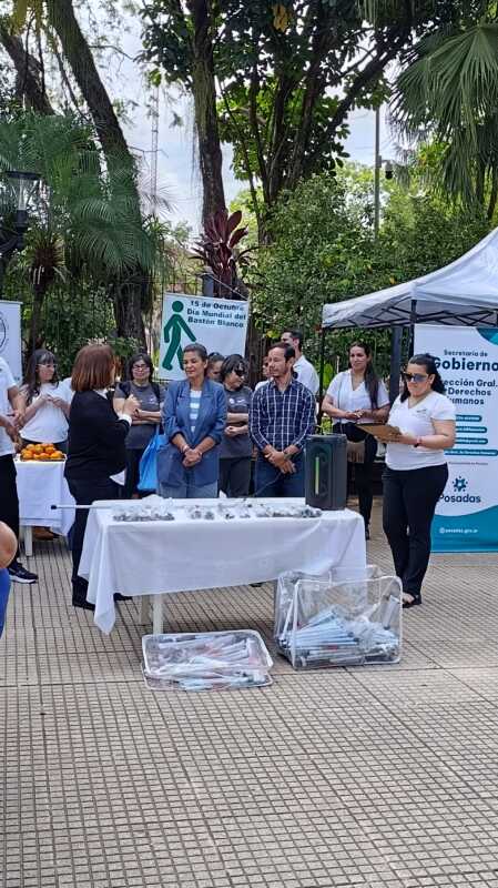 Misiones celebra el Día Internacional del Bastón Blanco con donación de 100 bastones 34 IMG 20251015 095609 - 33