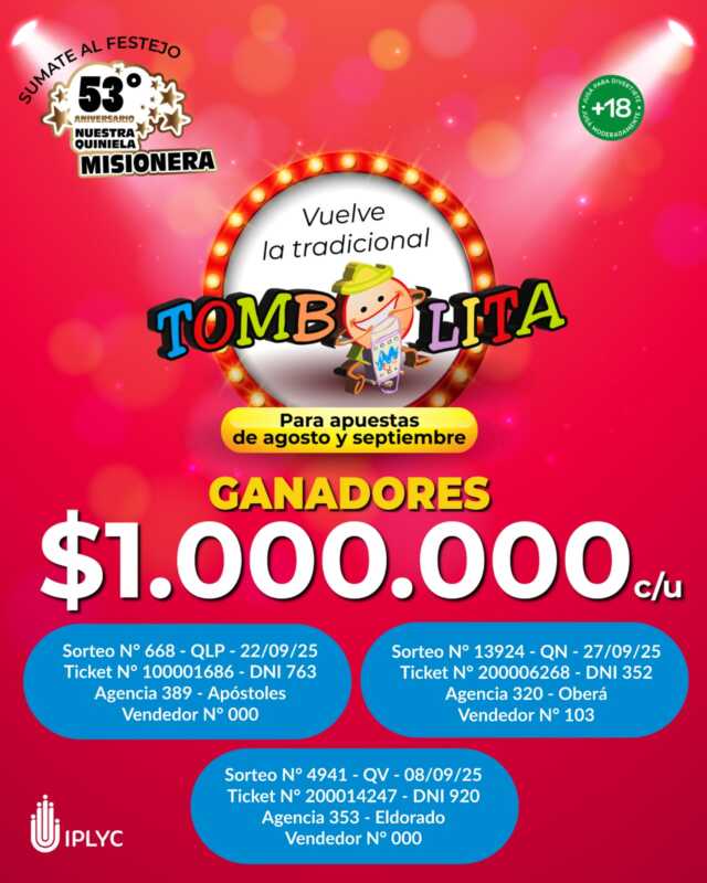Tombolita sorteo 2 octu 2025 - 3