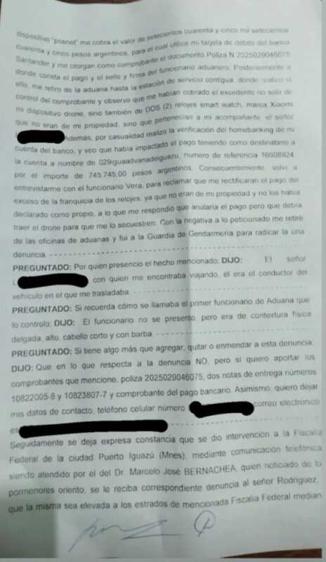 Iguazú: Denuncian a agentes de aduana por presunto cobro irregular 6 WhatsApp Image 2025 10 14 at 08.11.32 2 - 5