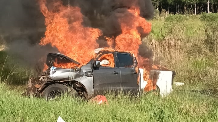 Choque en la ruta 12: identificaron a los misioneros calcinados y Encarnación tramita el traslado de sus víctimas siniestro vial en Ituzaingó