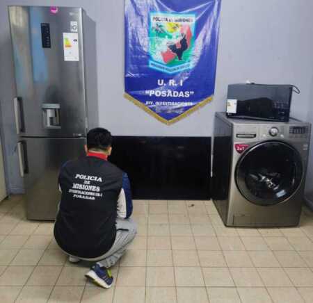 Recuperan electrodomésticos robados de un dúplex alquilado en Posadas posadas