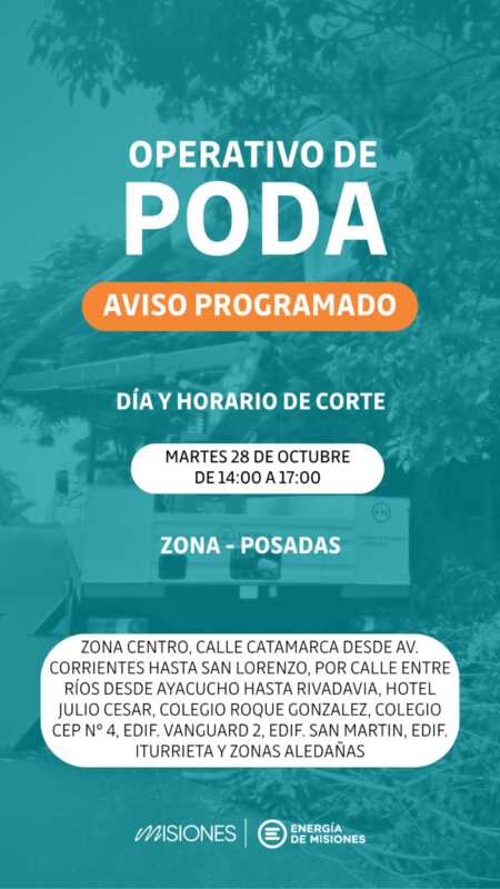 cortes de luz posadas