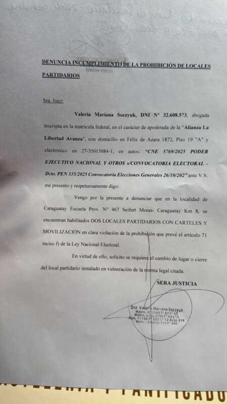 LLA denunció la existencia de búnkers partidarios cerca de centros de votación en Caraguatay 2 elecciones denuncia Caraguatay