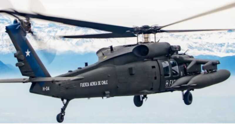 Desapareció un helicóptero de la Fuerza Aérea de Chile con cuatro tripulantes helicoptero