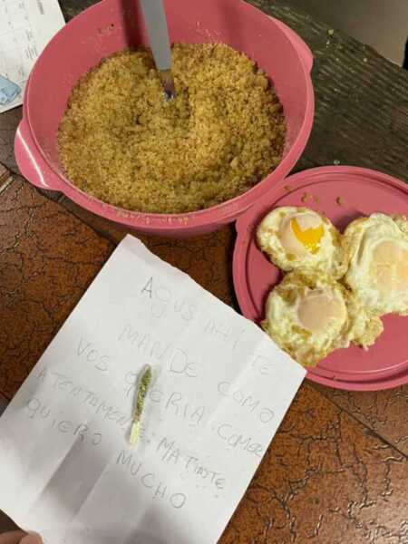 Insólito: intentaron meter marihuana a una comisaría dentro de un plato de reviro marihuana