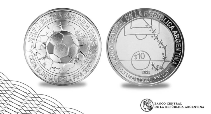 El Banco Central homenajea el gol de 1986 con una moneda pero omite a Diego Maradona 2 moneda - 1