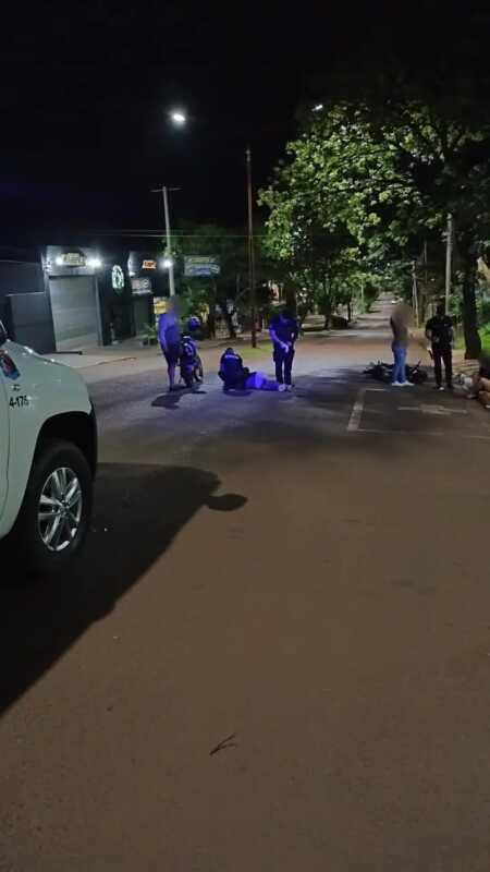 Cinco heridos en accidentes de motocicleta en Oberá y Leandro N. Alem 2 motocicleta