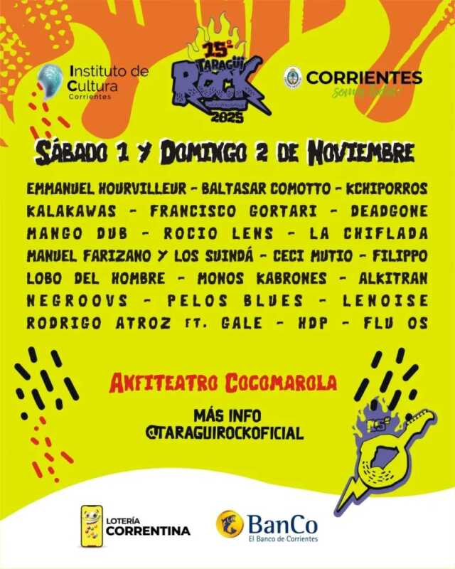 Taragüi Rock 2025: el festival que une música, cultura y talento del nordeste argentino 7 taragui rock.jpg3 - 6