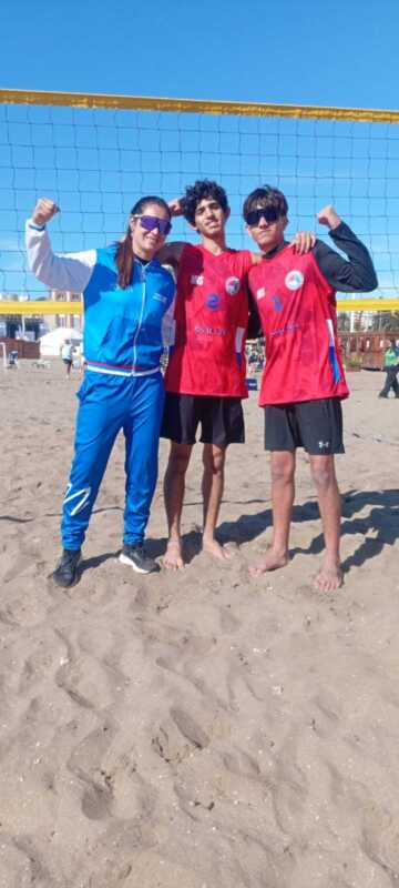 Juegos Evita 2025: Leguizamon y Tallería, la dupla del triunfo misionero en el debut del vóley de playa 3 evita