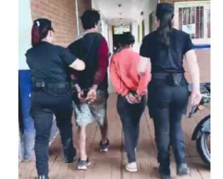 Pareja arrestada por robar una batería de camión en el barrio Ñu Porá de Posadas Posadas