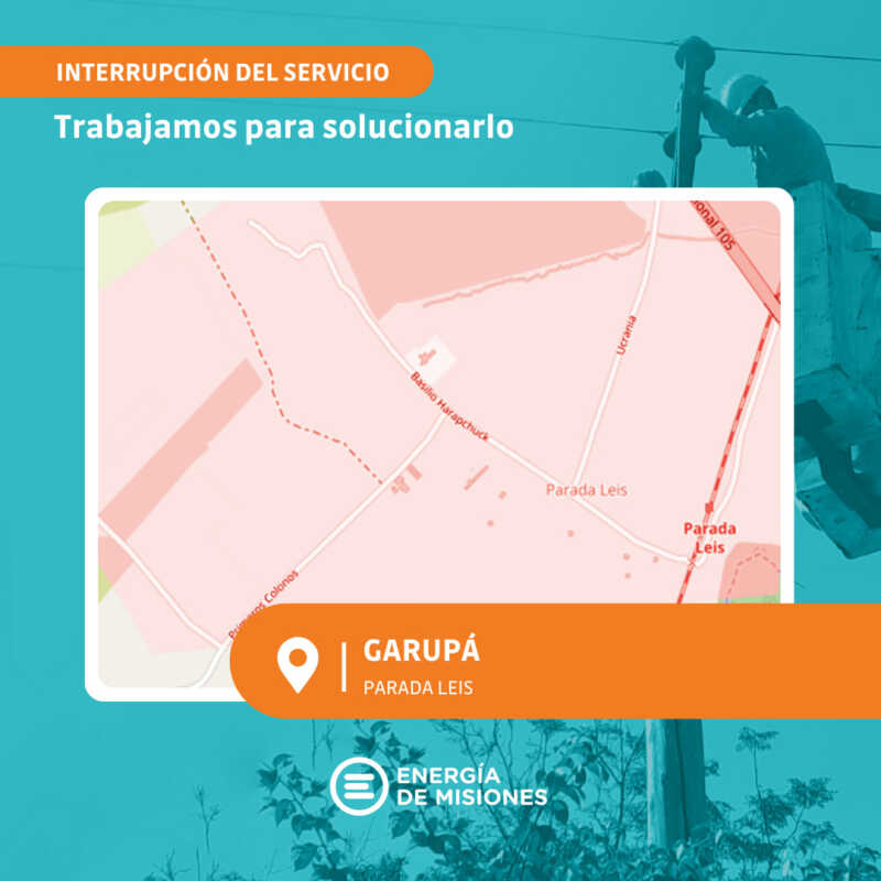 Misiones trabaja para recuperar el servicio eléctrico luego del temporal que afectó a Posadas y Garupá 