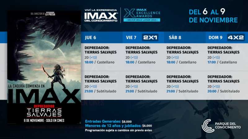 El duelo final entre cazadores y presas se vive en el IMAX con “Depredador: Tierras salvajes