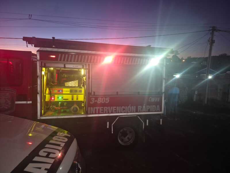 Garupá: incendio en una vivienda dejó un hombre con quemaduras leves