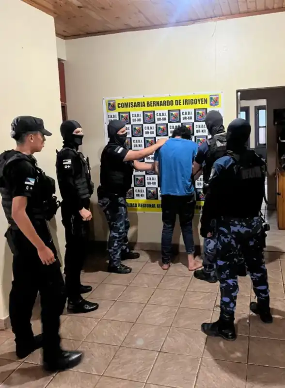 Operativo sorpresa: detienen a un joven con más de diez causas en la frontera misionera Operativo