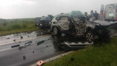 choque frontal ruta 12