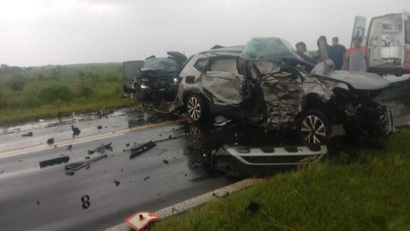 choque frontal ruta 12