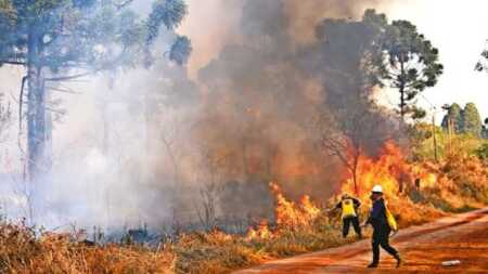 Misiones en alerta naranja por incendios: “Cualquier foco puede descontrolarse”, advierten incendios en Misiones