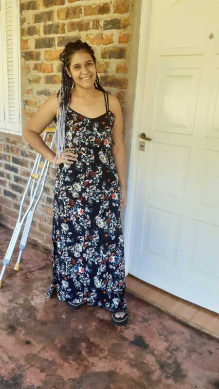 Araceli Rojas: la joven obereña que enfrenta el cáncer con fe, trabajo y esperanza 5 Araceli antes de su primera quimioterapia.