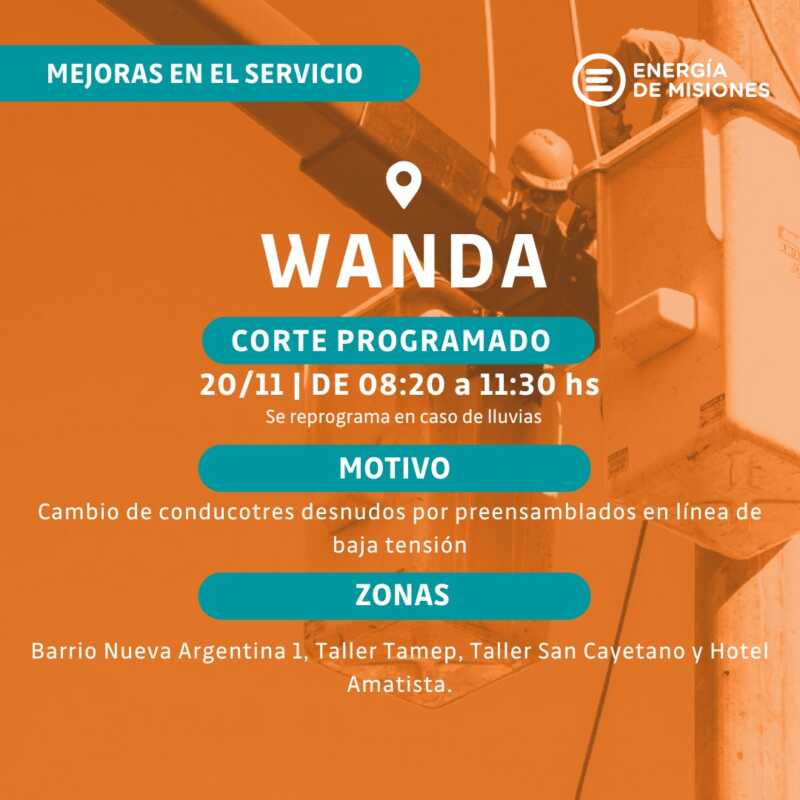 energia de misiones corte 6 - 16