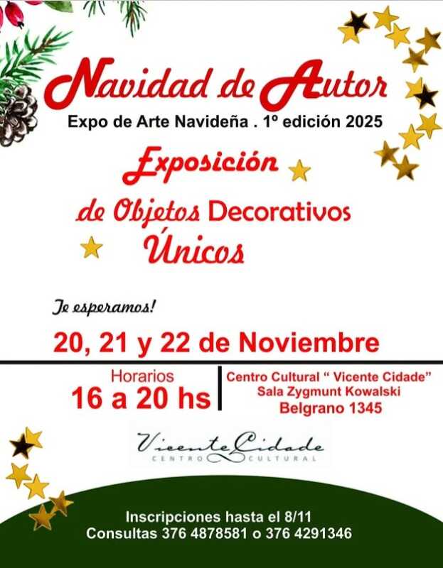 Una Navidad hecha en Misiones: lanzan la primera Expo de Arte Navideño con más de 30 artistas 2 expo de arte navideño