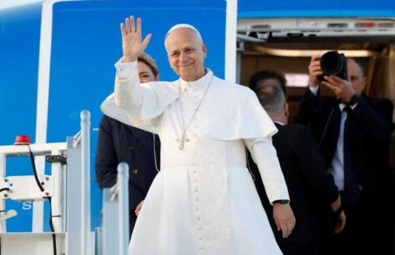 León XIV llegó a Ankara para iniciar su primer viaje apostólico 3 leon xiv ankara - 2