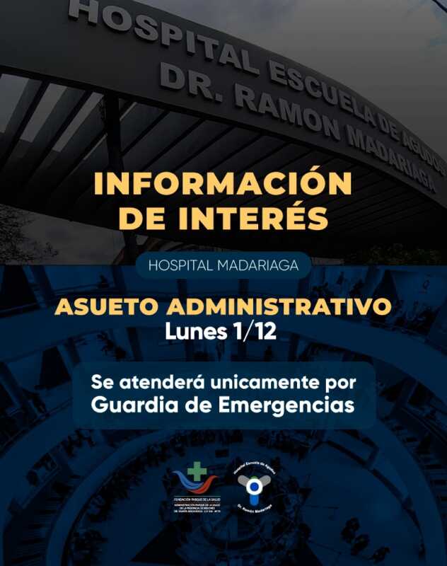 Madariaga atenderá solo emergencias en el asueto administrativo del 1° de diciembre 3 madariaga - 2