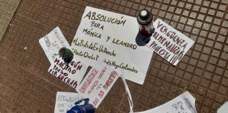Condenaron a Gurina y a Sánchez por “desobediencia judicial” y por cortar la avenida Uruguay en 2024 5 gurina y sánchez