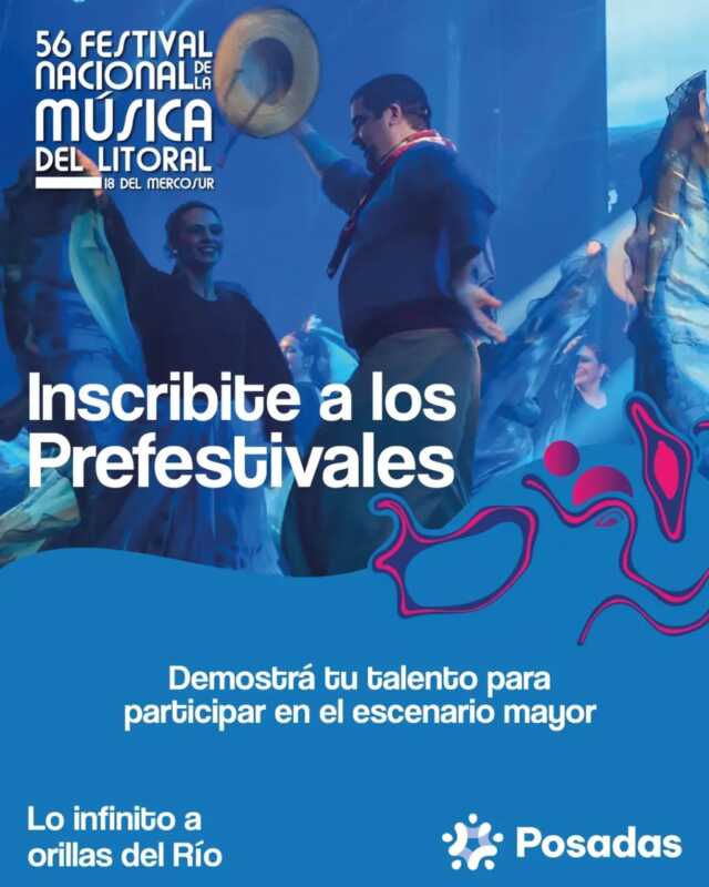 Pre Festivales 2025: Posadas abre la convocatoria para artistas rumbo al Festival del Litoral 4 Cultura en escena: Posadas lanza los Pre Festivales 2025