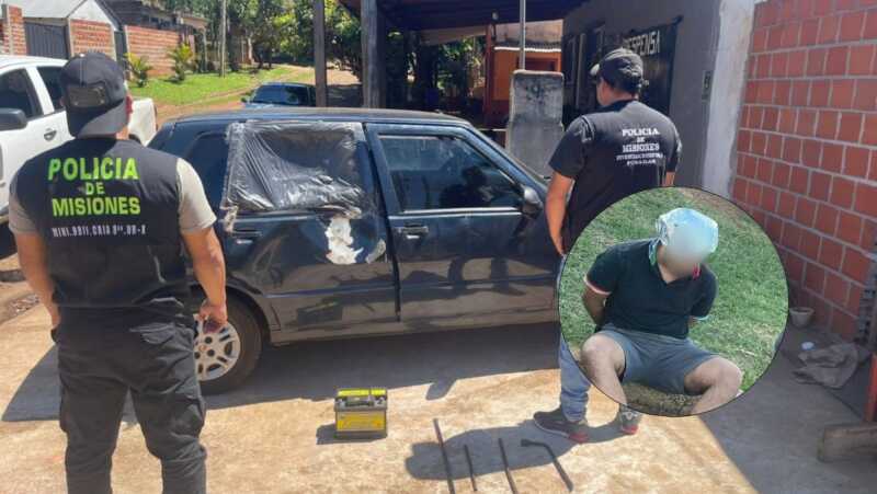 Posadas: “Lucas la Crema” se hacía los claritos cuando lo detuvieron por robar autopartes autopartes posadas