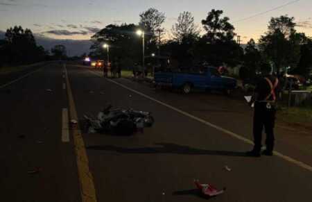 San Vicente: Chocaron una camioneta y una moto en la ruta 14, dos personas resultaron heridas san vicente