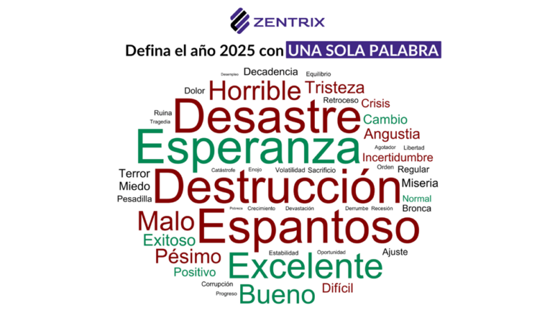 Zentrix: salarios, inflación y la imagen del gobierno de Milei al cierre de 2025 4 2025 en una palabra - 3