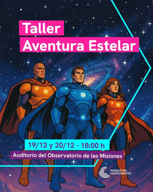 Agenda cultural del fin de semana: talleres, música y ferias navideñas en Posadas 3 20251217 acm 20 taller espacio observatorio - 2