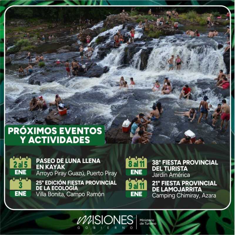 Misiones arranca enero con fiestas populares y propuestas al aire libre