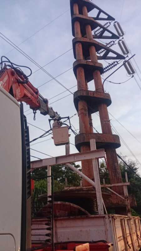 Falla en línea de 33 kV deja sin luz a Candelaria y parte de Garupá