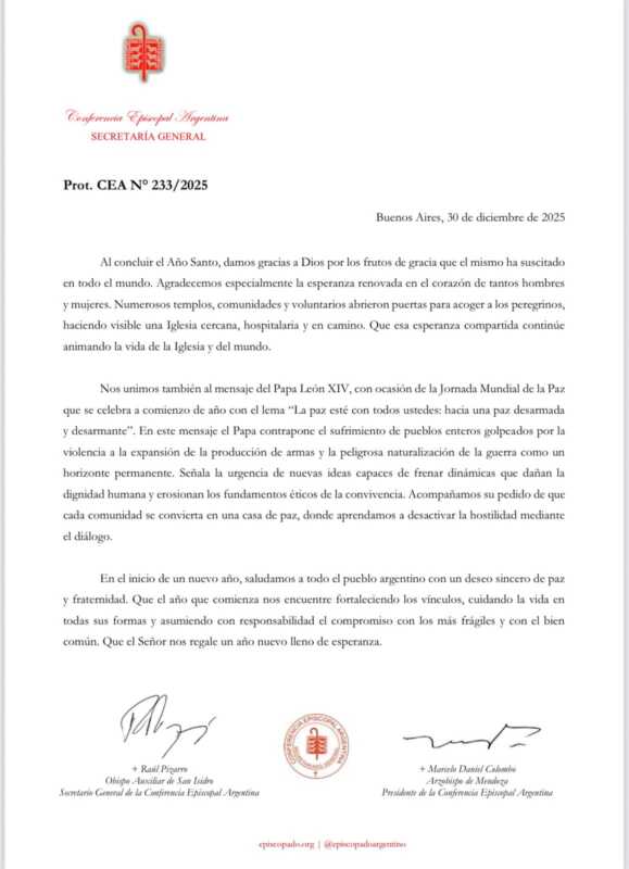 La CEA celebra los frutos del Año Santo y promueve comunidades como casas de paz y diálogo.