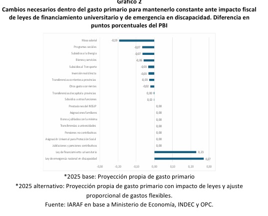 Ajuste del gasto: qué partidas deberían recortarse para financiar universidades y discapacidad 9 cambios del gasto - 8